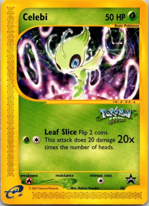 Celebi 50 Promo Wizards Black Star Promos Pokemon Moderately Played