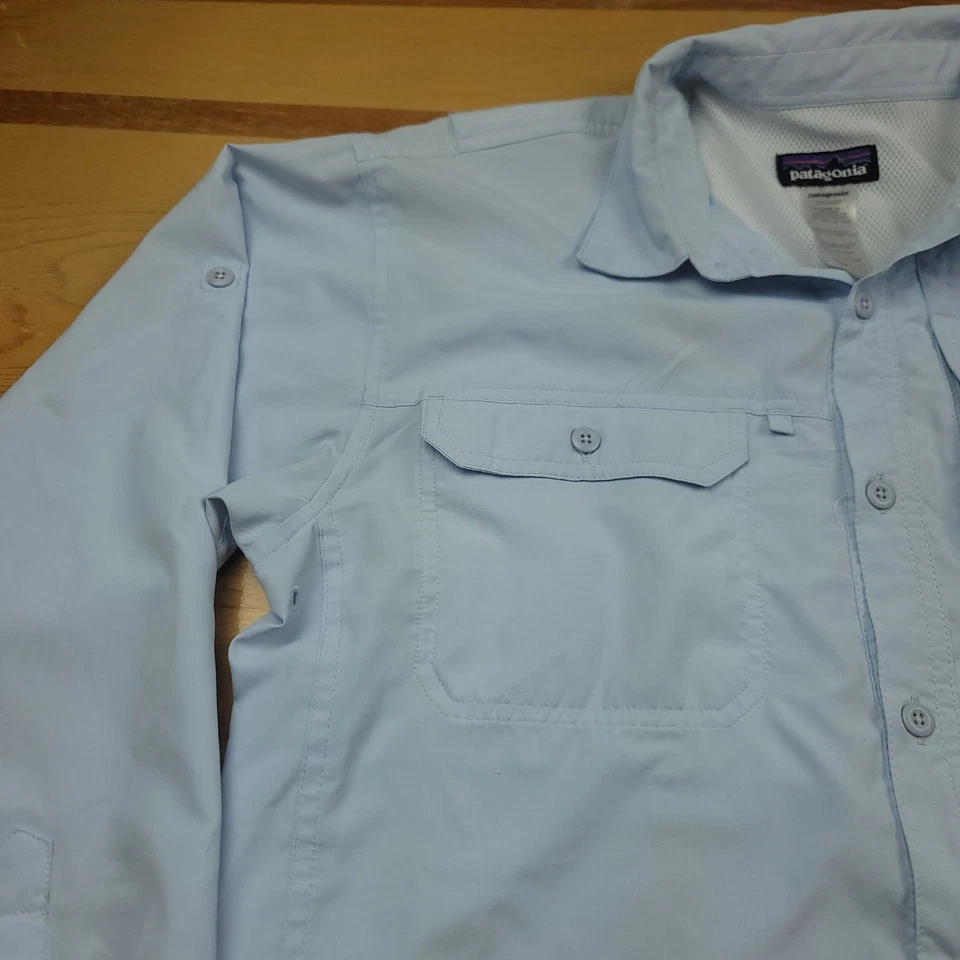 Camisa de pesca Patagonia para hombre manga larga abotonada azul talla M - EDICIÓN Foto 4 de 4