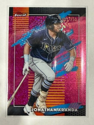 2026 Finest #173 Jonathan Aranda Pink Mini-Diamond Refractors #/250