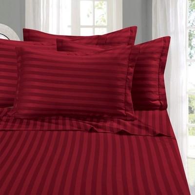 Elegant Comfort Softest and Coziest 4-Piece Sheet Set - 1500 Twin, Burgundy