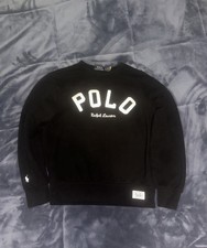 Polo Ralph Lauren Fleece Sweatshirt For Men Small Black The RL Fleece Logo
