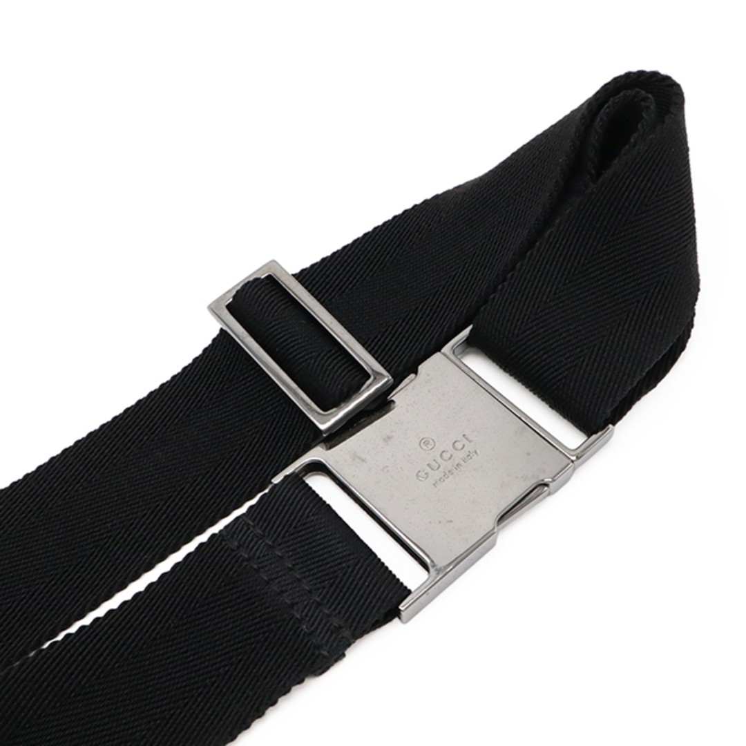 Gucci Guccisima Waist Bag Nylon Canvas Black Used AB Condition thumbnail 6