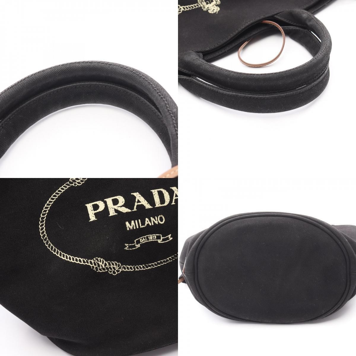 Prada CANAPA  PRADA Canvas Handbag Canvas Used Ladies from japan thumbnail 9