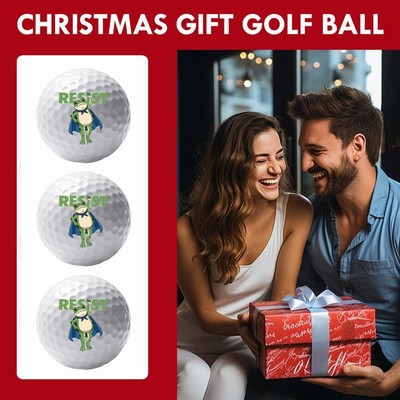 1/3/6PCS RESIST Frosch Ausdruck Muster Golf Ball, Einzigartiges Muster C8I9