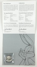 2015 Canada $10 1/4 Oz 9999 Silver Bugs Bunny  Specimen Coin OGP C4075