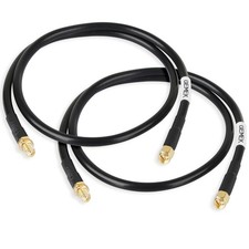 2ft SMA Cable 2PCS, SMA Extension Cable with SMA Male to SMA Female Connector...