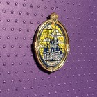 Disney Pin World & Disneyland Castle Window Resort Pins 2 HTF rare Beautiful — photo 4