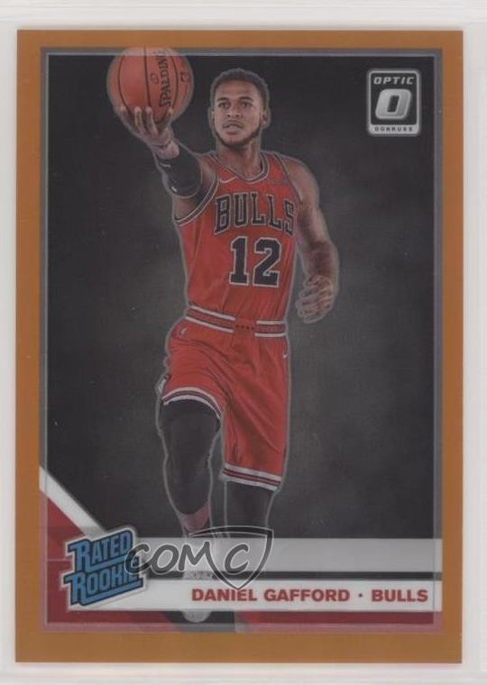 2019 Panini Donruss Optic Rated Orange Prizm /199 Daniel Gafford #153 Rookie RC