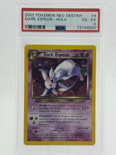 Dark Espeon (Unlimited) graded PSA 4 for sale on eBay