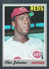 1970 Topps #115 ALEX JOHNSON Cincinnati Reds ~ NM to NM+