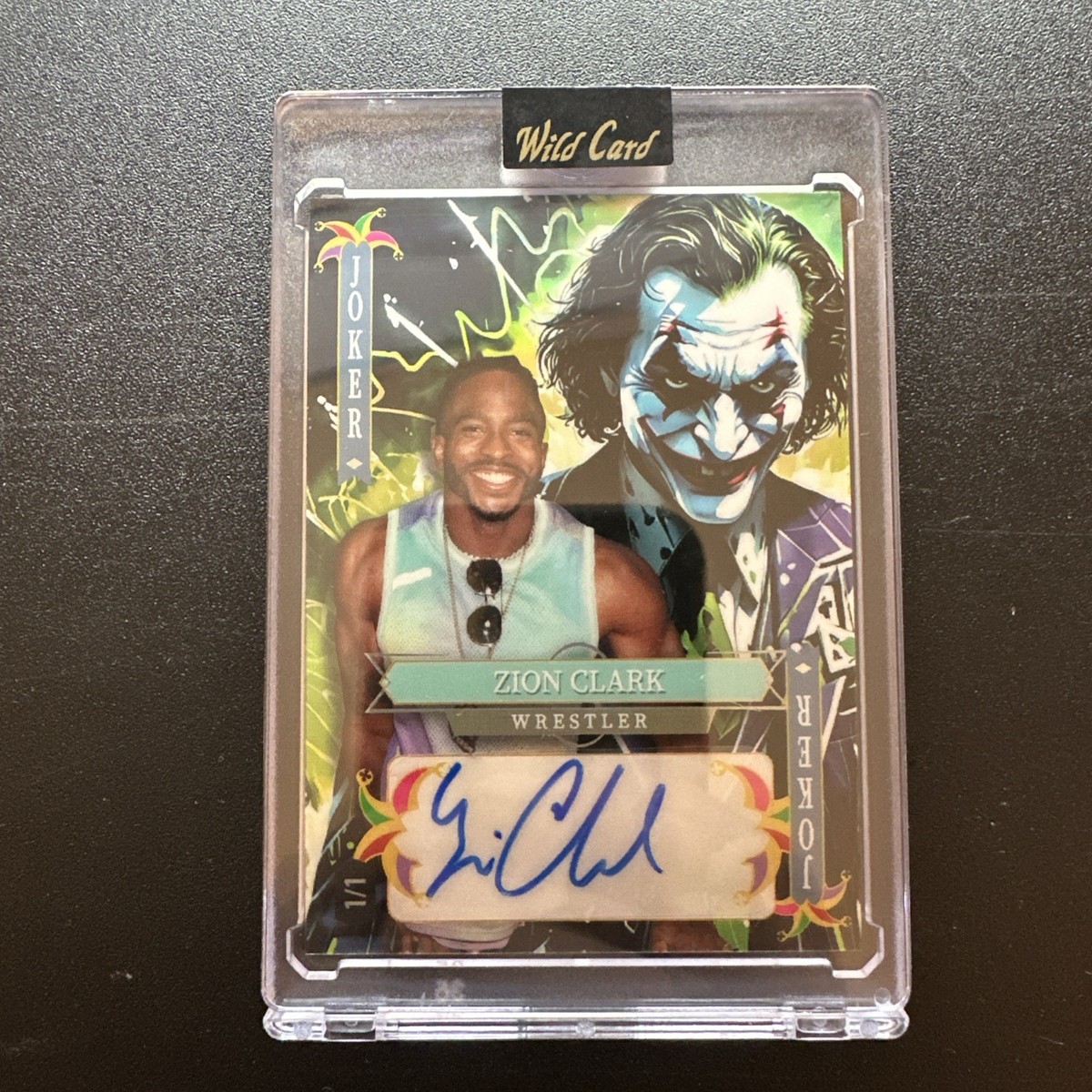 2025 Wild Card Multi Jokers Wild Joker True 1/1 Auto - Zion Clark