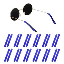 12pair Silicone Eyeglass Temple Tips Sleeve Retainer Glasses Ear Grips Dark Blue