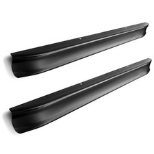 Front And Rear Smooth Bumper Set Black 1966-1977 Bronco Front And Rear Smooth Bumper Set Black 1966-1977 Bronco