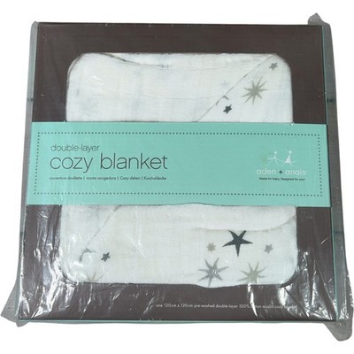 Aden + Anais Kuscheldecke Twinkle Sternhaufen Musselin 120x120cm doppellagig Neu