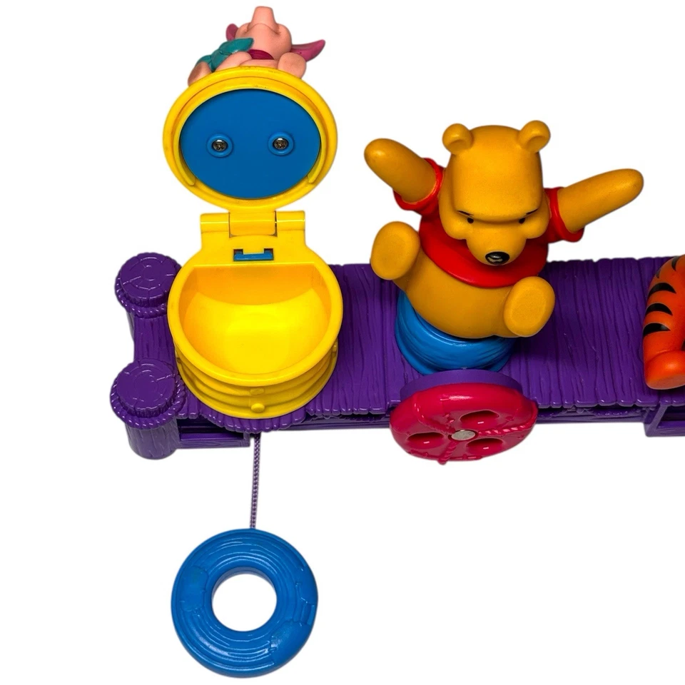 Juguete de actividad interactivo Tigger Pier raro vintage 1999 Disney Winnie The Pooh Foto 3 de 4