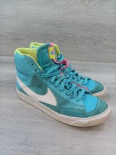 Nike Blazer Mid '77 Sneakers Youth 6Y Blue Leather Lace Up Shoes