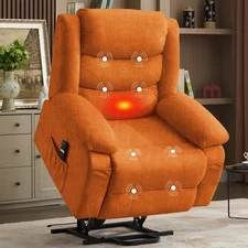 Oversized Power Lift Recliner Chair for Elderly with Heat and Massage