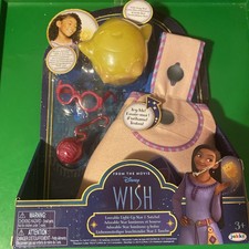 Disney Wish Loveable Light Up Star  Satchel Playset 4 Piece Set New