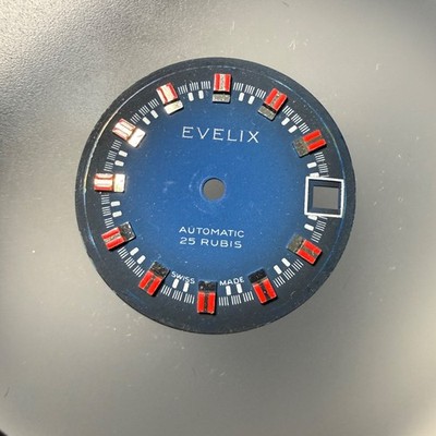 Zifferblatt für Evelix Autimatico 25,4mm Swiss Made Uhr