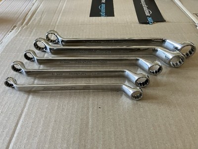 Snap-on XOM605 12-Punkt 60° tief versetzte Ringschlüssel, metrisch, 5-teiliges Set