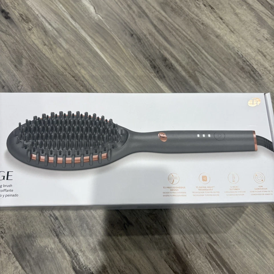 New T3 Edge Heated Smoothing & Styling Brush New In Box - Image 4 of 4