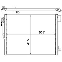 Kondensator, Klimaanlage Mahle Ac 596 000S