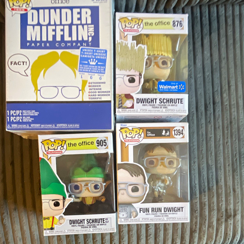 Funko Pop! Television The Office Dwight Schrute Lot #876 #905 #1394 Walmart.