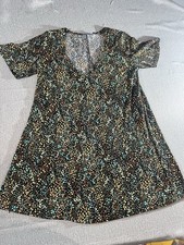 Zara Black Ditsy Floral Print Shift Dress Side 5