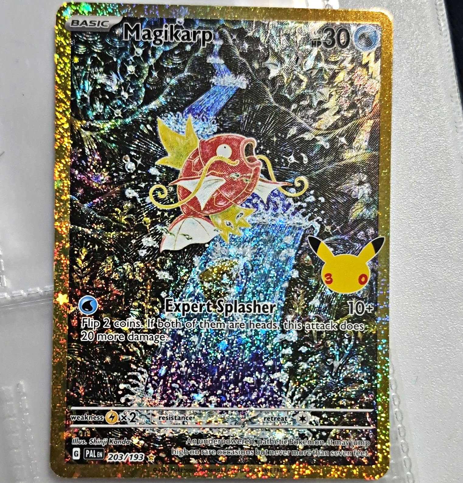 The Pokémon Company Magikarp 203/193 Paldea Evolved IR Full Art Holo EN