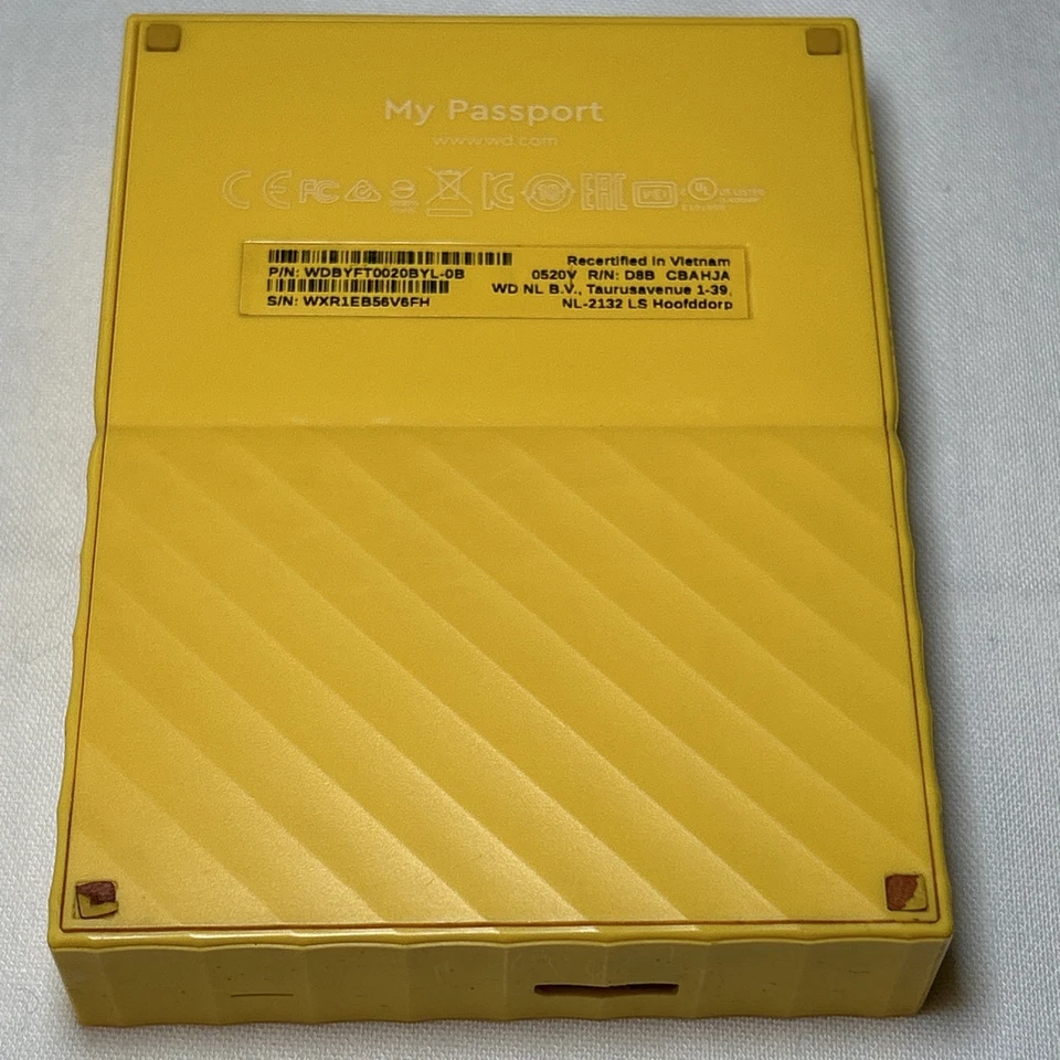 Western Digital My Passport 2TB Hard Drive - WDBYFT0040BYL-Yellow - Image 4 of 4
