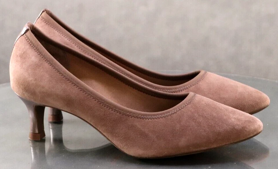 Rockport Total Motion Women's Comfort Pumps Shoes Size 5.5 Suede Brown CH3458 - Image 4 of 4