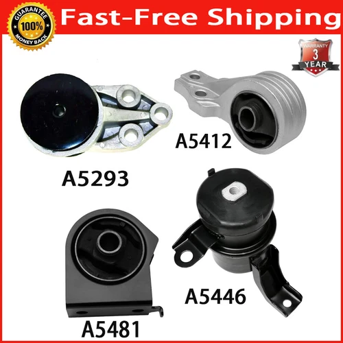 Set of 4pcs Engine Mounts Kit For 2005 - 2011 Mazda Tribute 3.0L V6 Motor Mount