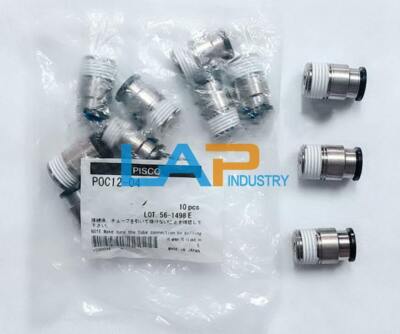 10PCS/pack New For PISCO POC1204 Hexagonal Tube Fitting POC12-04 #T10