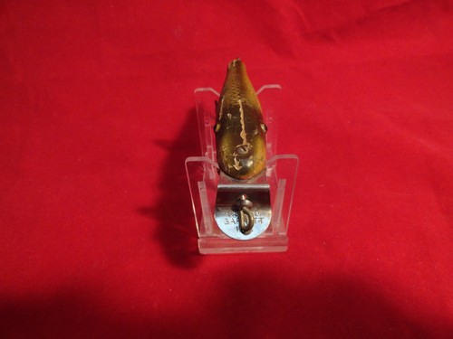 Vintage Wooden CCB Fishing Lure Glass Eyes Garrett - Picture 4 of 7