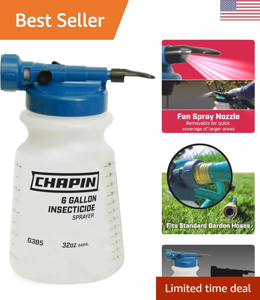 Chapin 32-Ounce Professional Insecticide Hose-End Sprayer, Blue