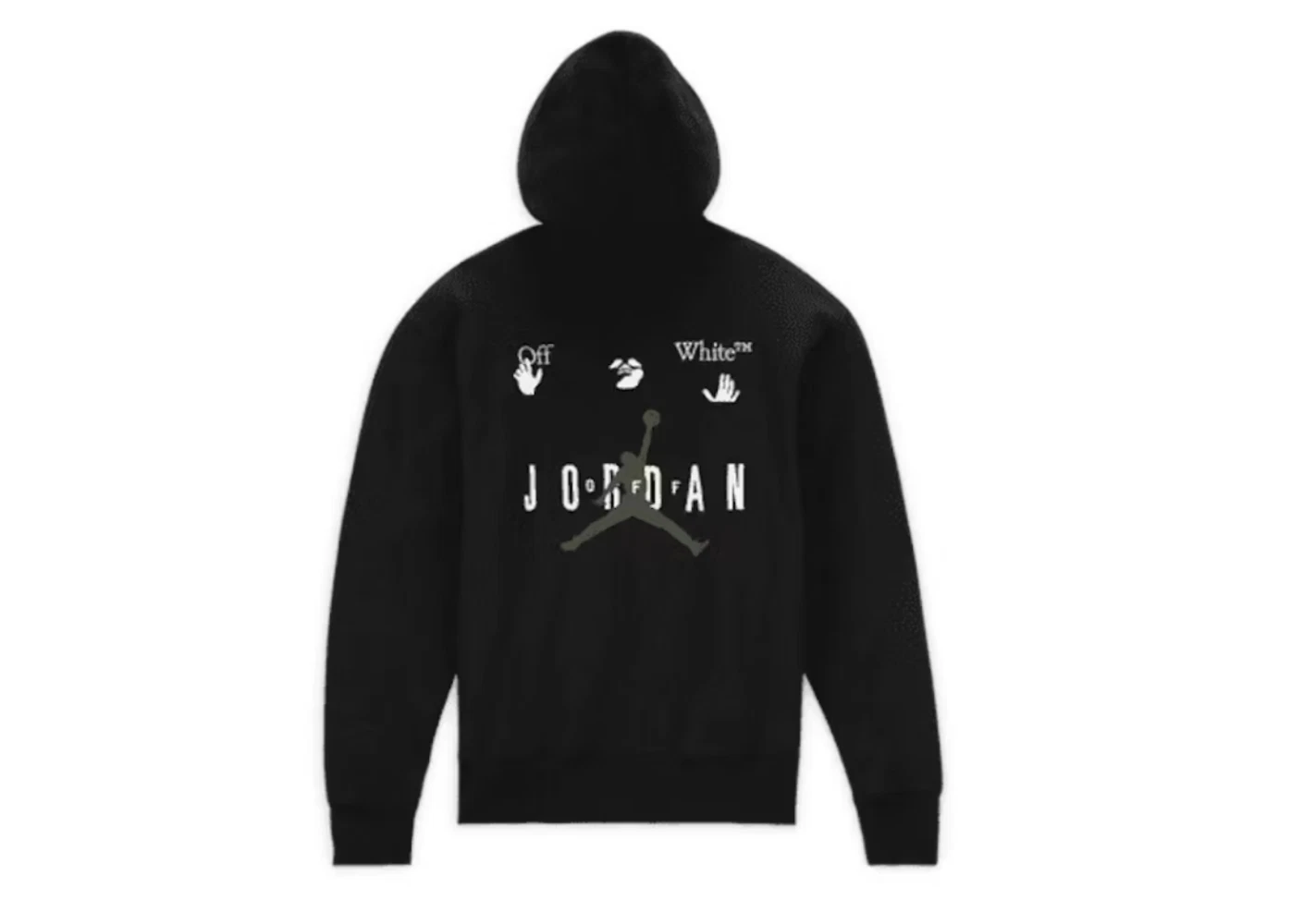 OFF WHITE x Jordan Felpa con cappuccio Nero (FW21)