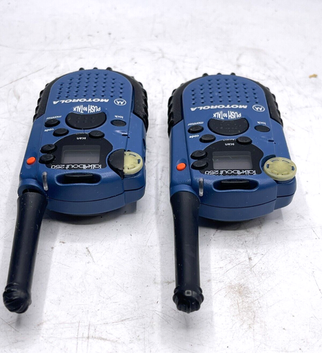 2 Motorola Talkabout 250 Walkie Talkies with Channel Scan and Lock TESTED; WORKS - Picture 7 of 8
