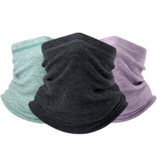 Winter Fleece Neck Gaiter Warmer Face Mask Scarf for Cold Weather Skiing Cycling