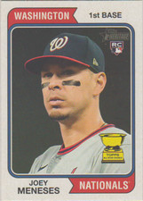 2023 Topps Heritage Baseball -Washington Nationals #182 Joey Meneses (RC) - NM/M