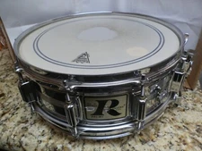 1976 ROGERS DYNASONIC COB CHROME OVER BRASS SNARE DRUM MINTY CONDITION  L@@K !!!