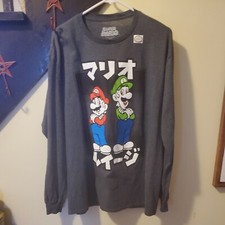 Super Mario Bros T-shirt Japanese Adult Medium