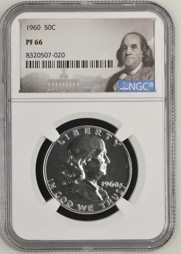 1960 Silver Franklin Half Dollar 50C NGC PF66