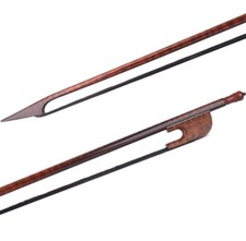 Perfect Master Old German Baroque Style Snakewood Violin Bow 4/4 Black Hair 59g