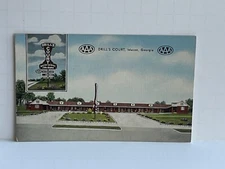 Macon Georgia GA Drills Court AAA Postcard A17