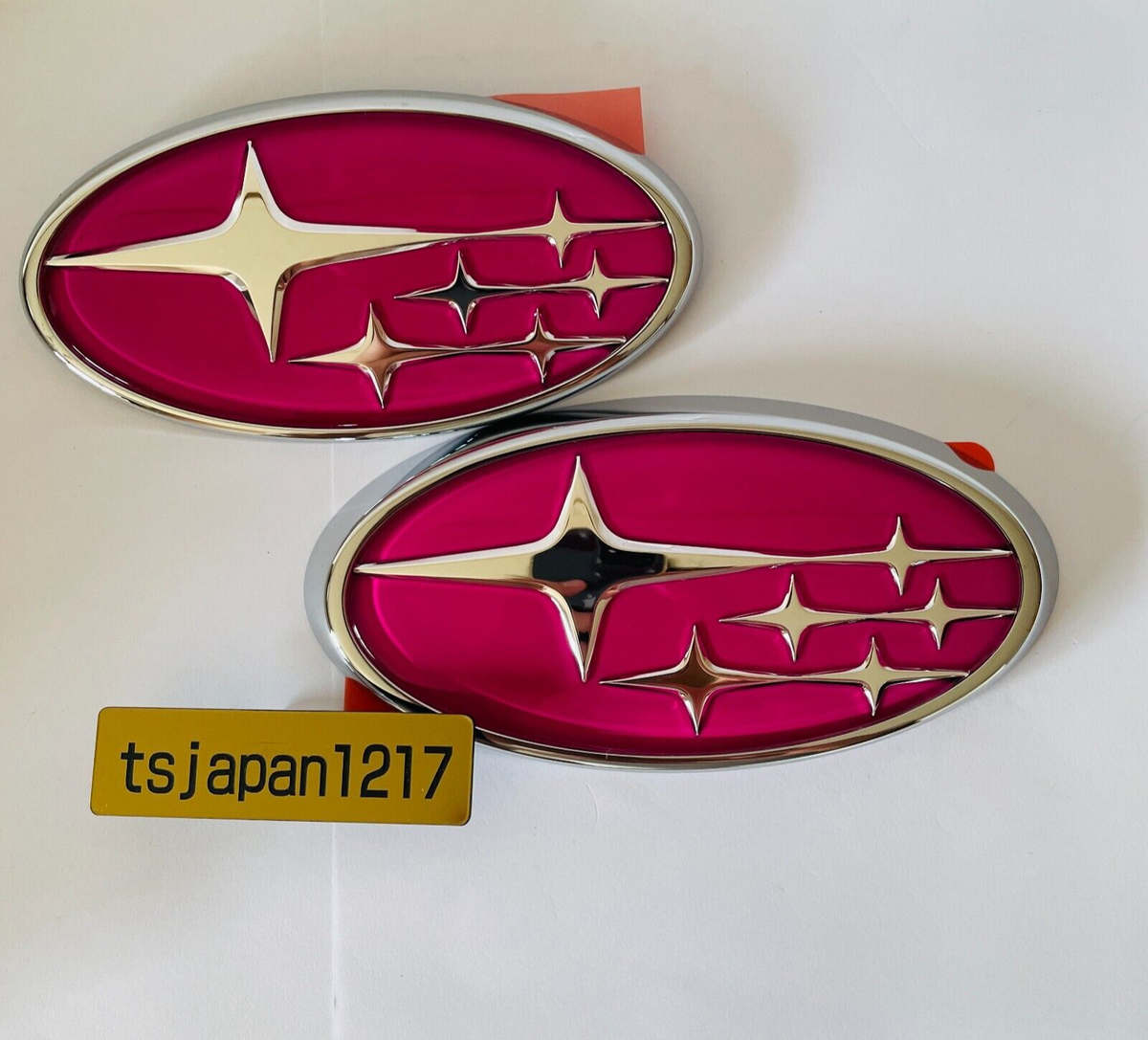 Subaru WRX STI Custom Pink Front and Rear Ornament Set VAB / VAG