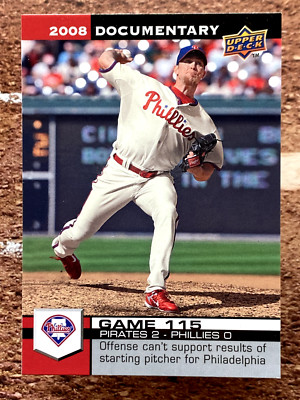 2008 Upper Deck Documentary Brad Lidge #3423