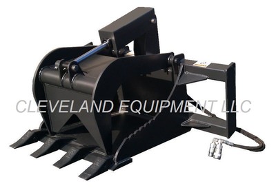 STUMP GRAPPLE BUCKET ATTACHMENT Skid Steer Loader for Bobcat Gehl Case Takeuchi