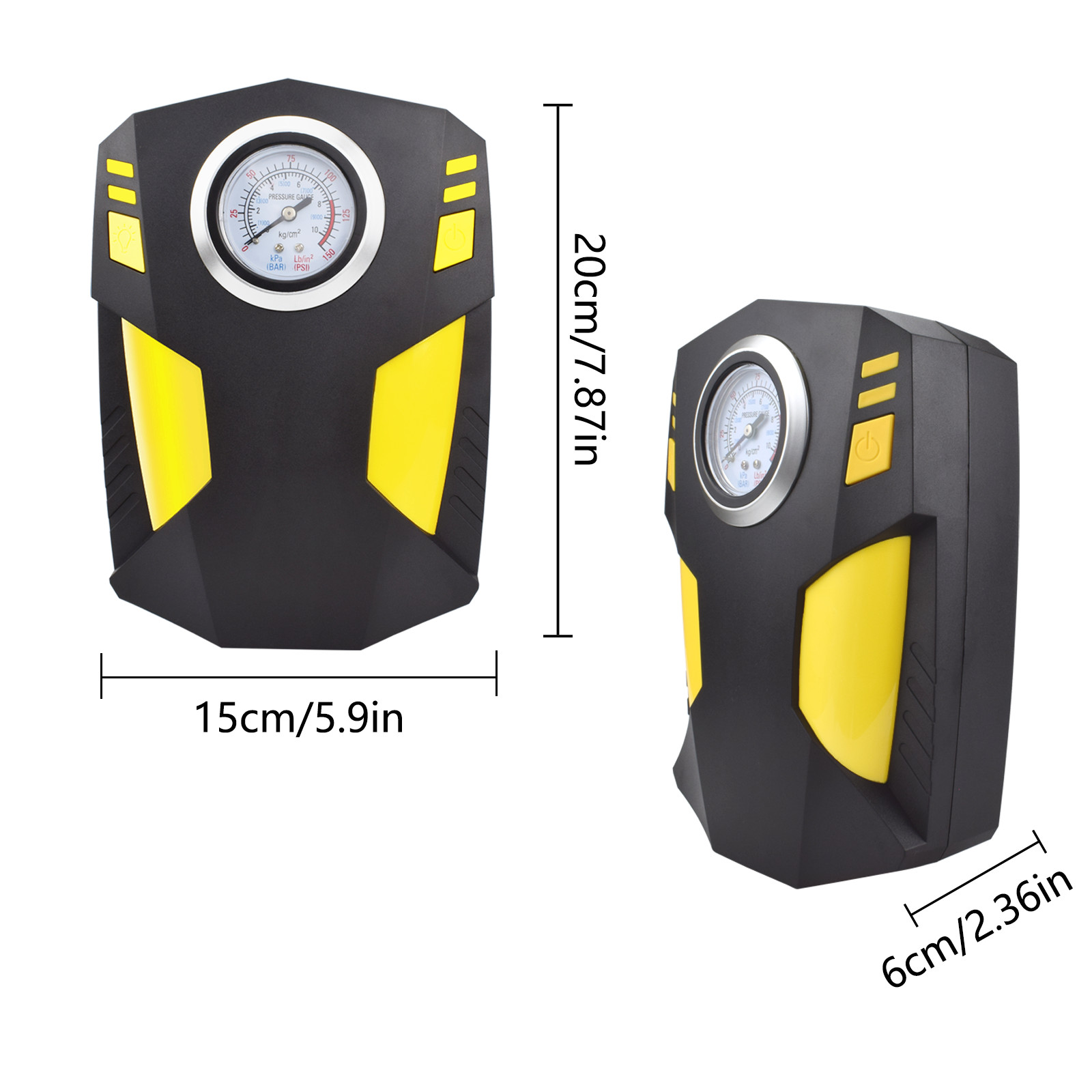 Heavy Duty Portable Air Compressor Car Tire Inflator Electric Pump Auto 12V