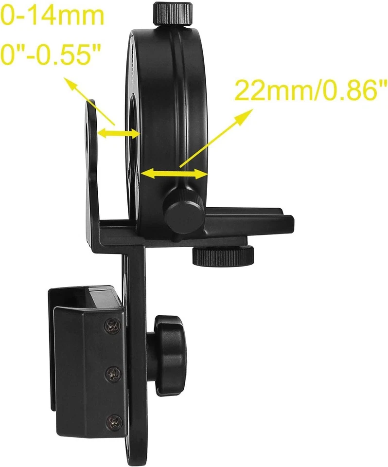 Soporte adaptador de teléfono celular para mira telescópica Vortex Bushnell Celestron Barska... Foto 4 de 4