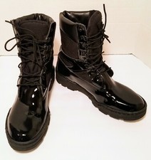UFCW Women’s Size 7M Made In USA Vibram Sole Patent Leather Boots
